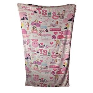 Taylor SWIFT Eras Tour InspoPlush Throw Blanket Music Cozy Wear Girls Gift 38X52